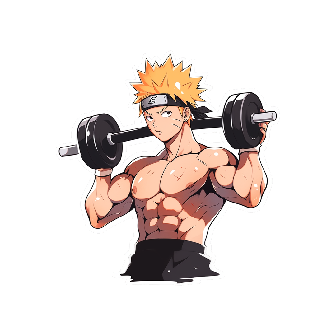 naruto uzumaki make gym sticker