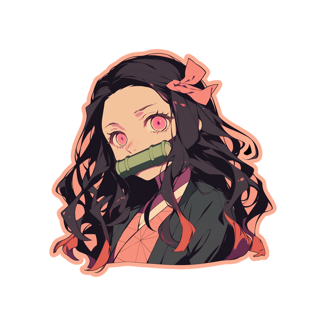 nezuko demon slayer aesthetic sticker