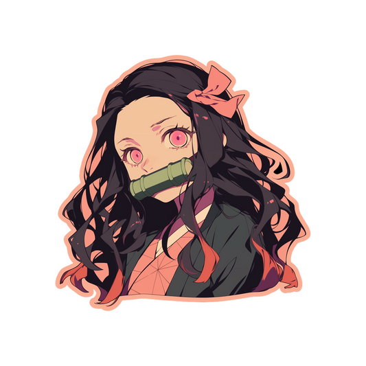 nezuko demon slayer aesthetic sticker