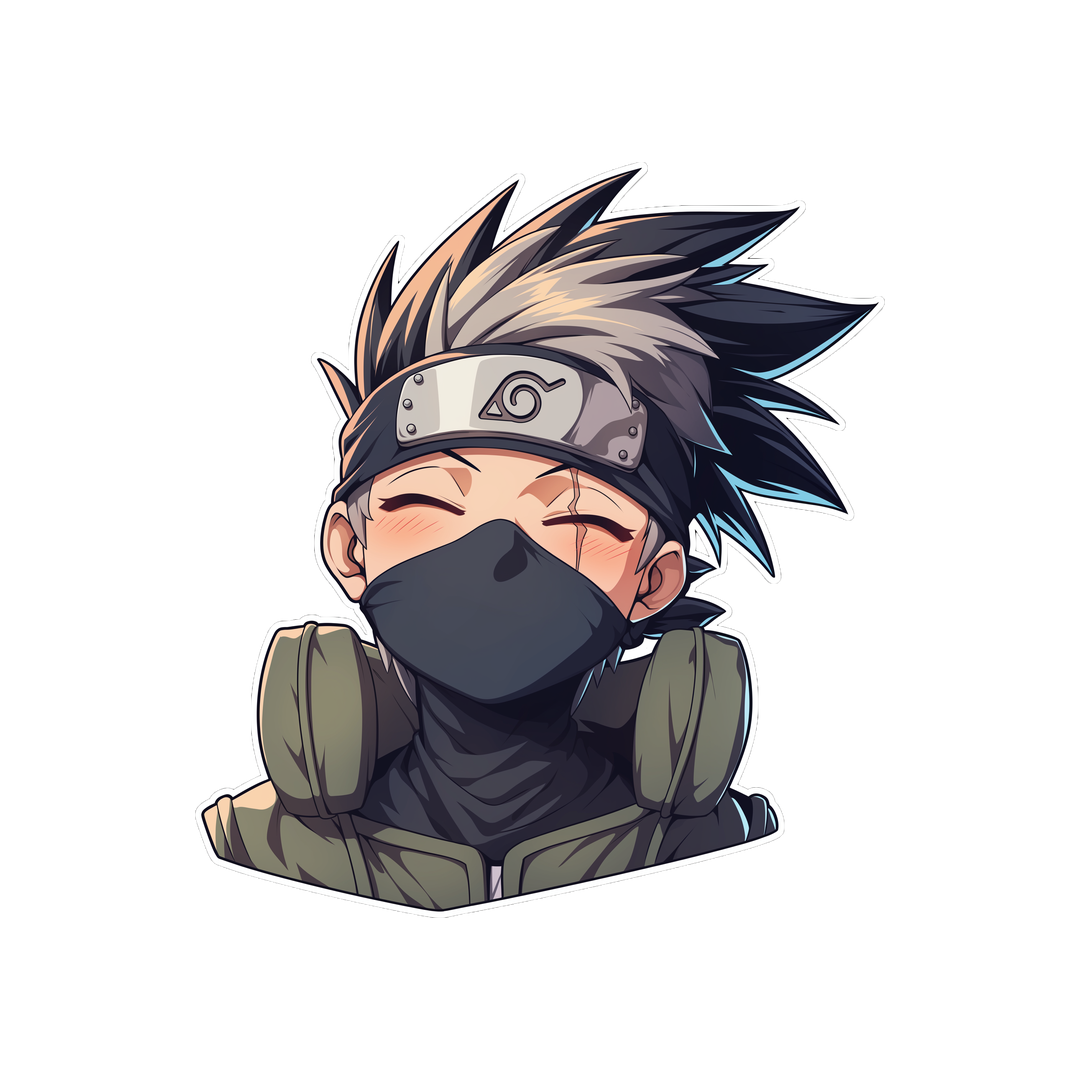ninja kakashi hatake smiling sticker