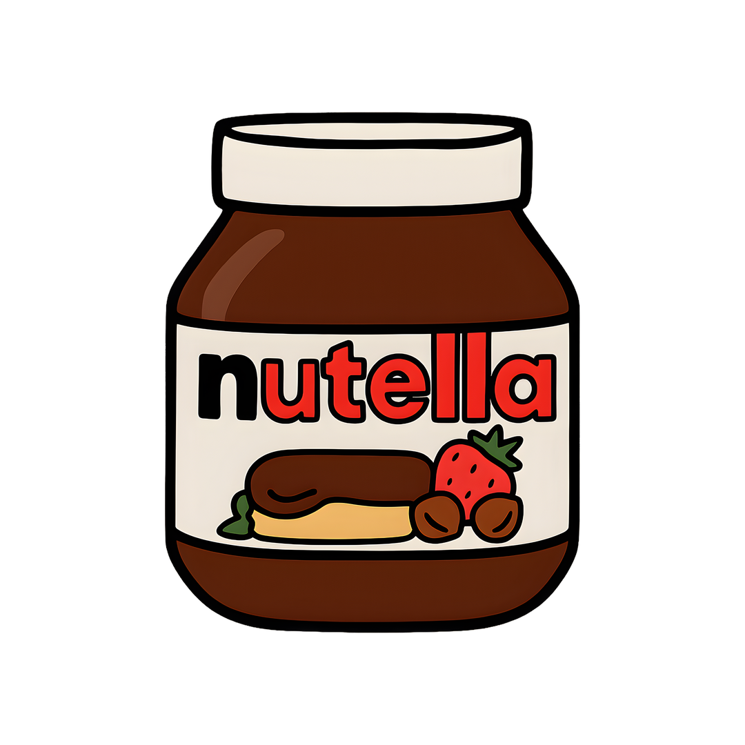nutella jar cute sticker