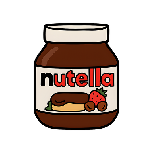 nutella jar cute sticker