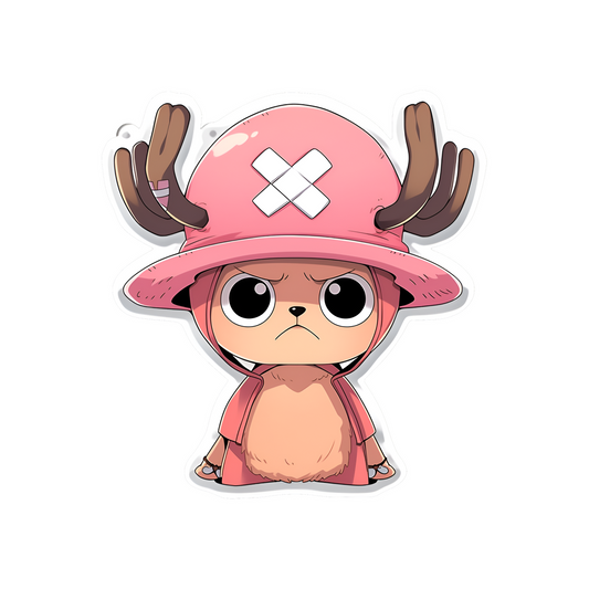 one piece angry tony tony chopper sticker