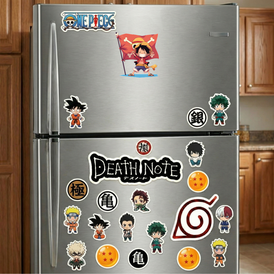 one piece chibi luffy pirate flag sticker