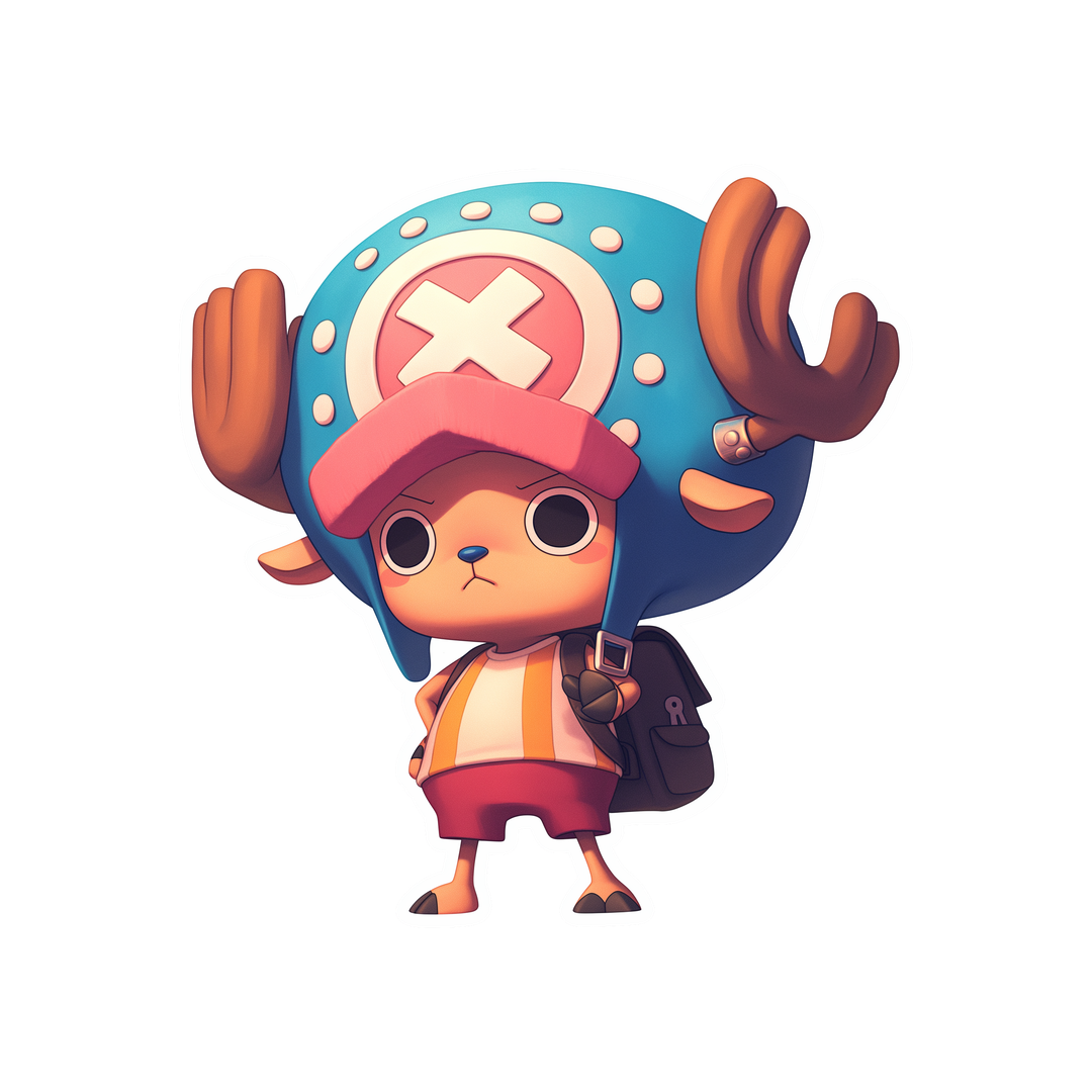 one piece chopper aesthetic clipart sticker