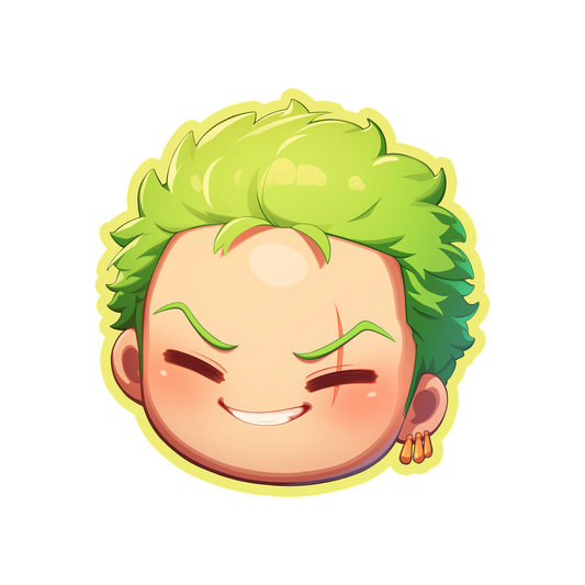 one piece cutest zoro head sticker