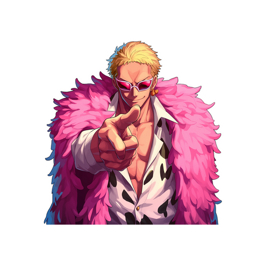 one piece doflamingo pointing sticker