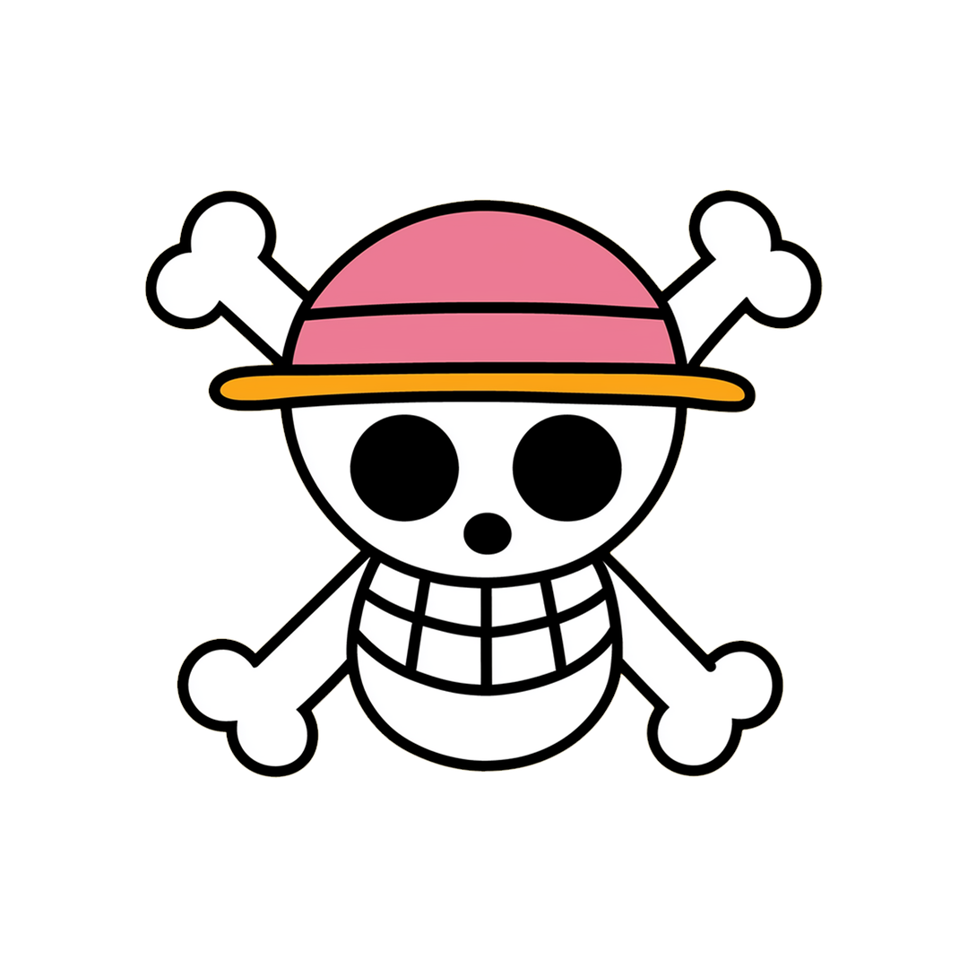 one piece jolly roger logo sticker