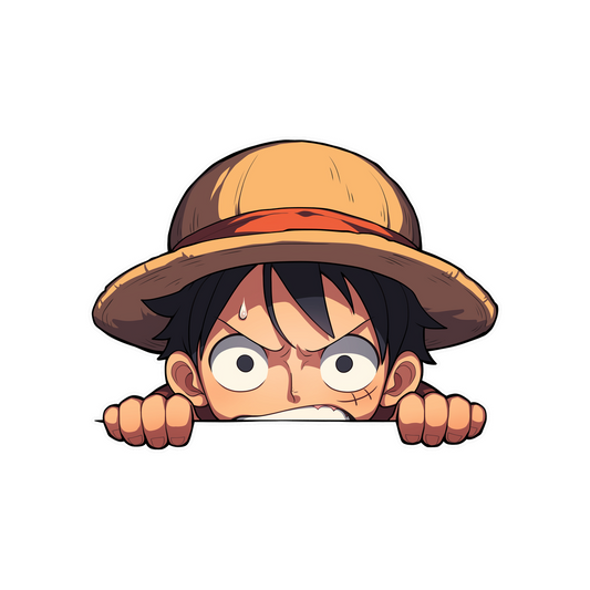 one piece luffy angry sticker