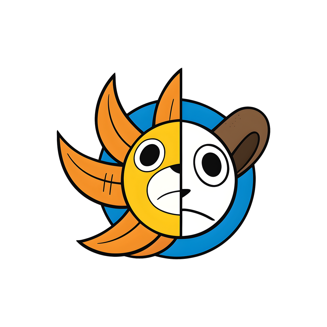 one piece thousand sunny vogue merry logo sticker