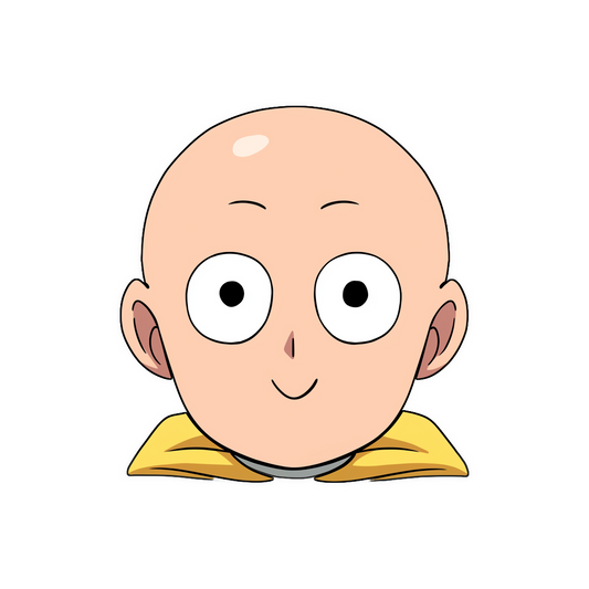 one punch man saitama smiling sticker