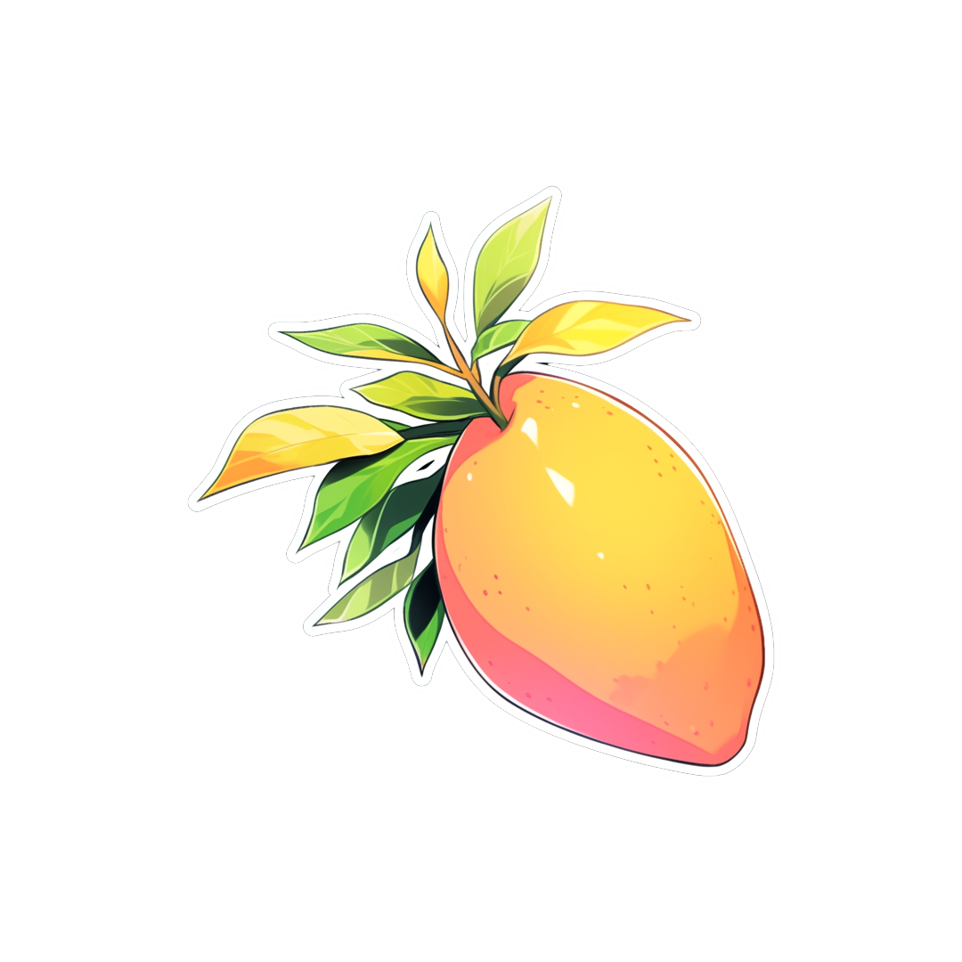 orange mango aesthetic sticker
