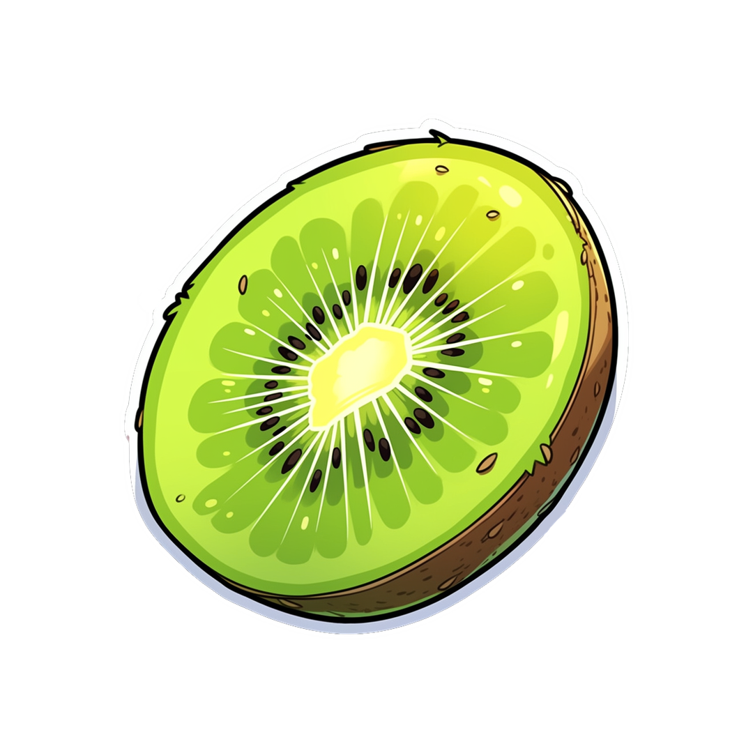 piece of kiwi aesthetic sticker