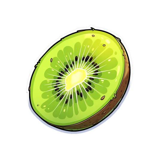 piece of kiwi aesthetic sticker