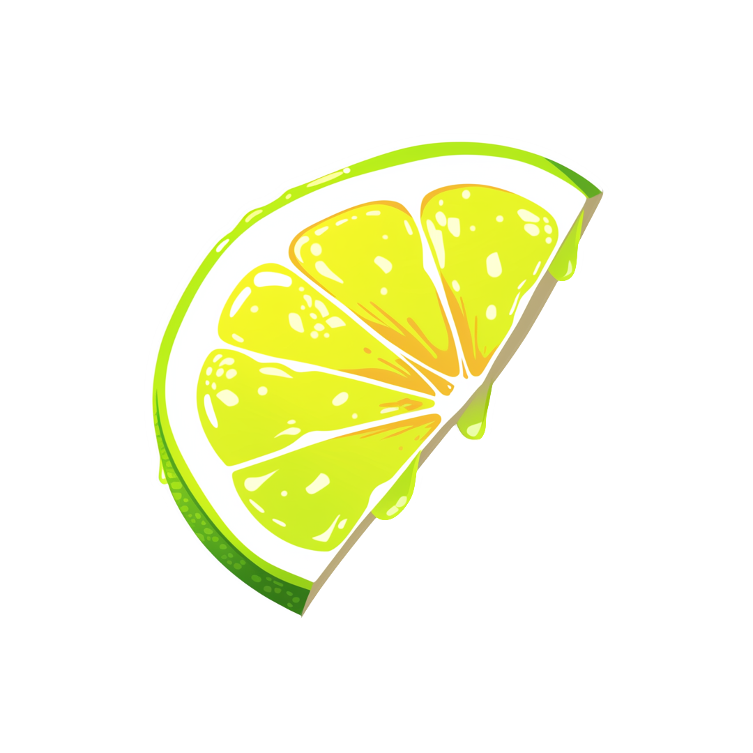 piece of lime aesthetic sticker