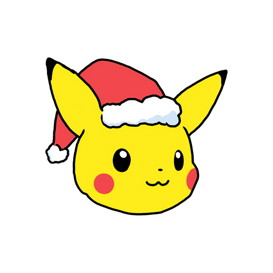 pikachu santa hat christmas kawaii sticker