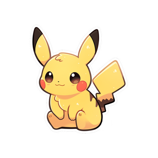 pikachu with bangs pokemon sticker