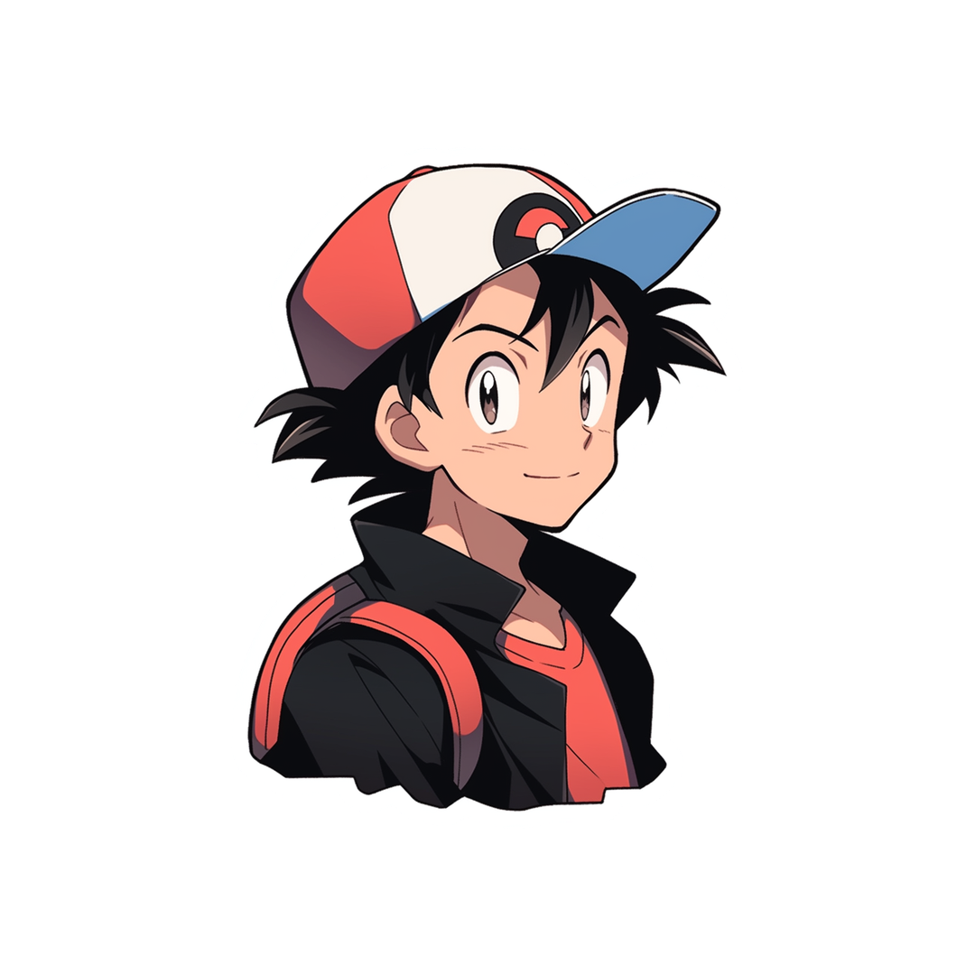 pokemon ash ketchum anime sticker
