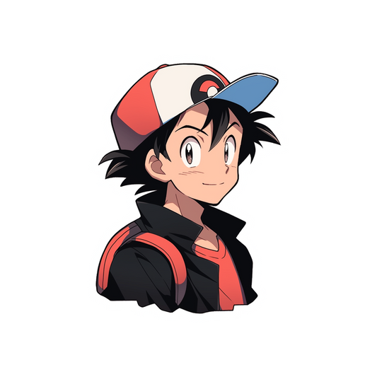 pokemon ash ketchum anime sticker