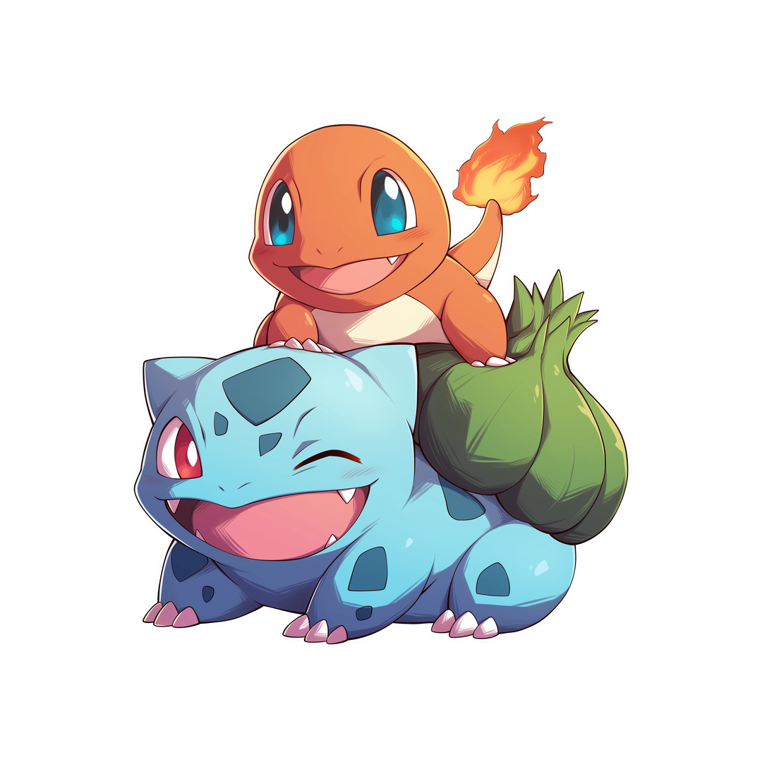 pokemon bulbasaur charmander sticker
