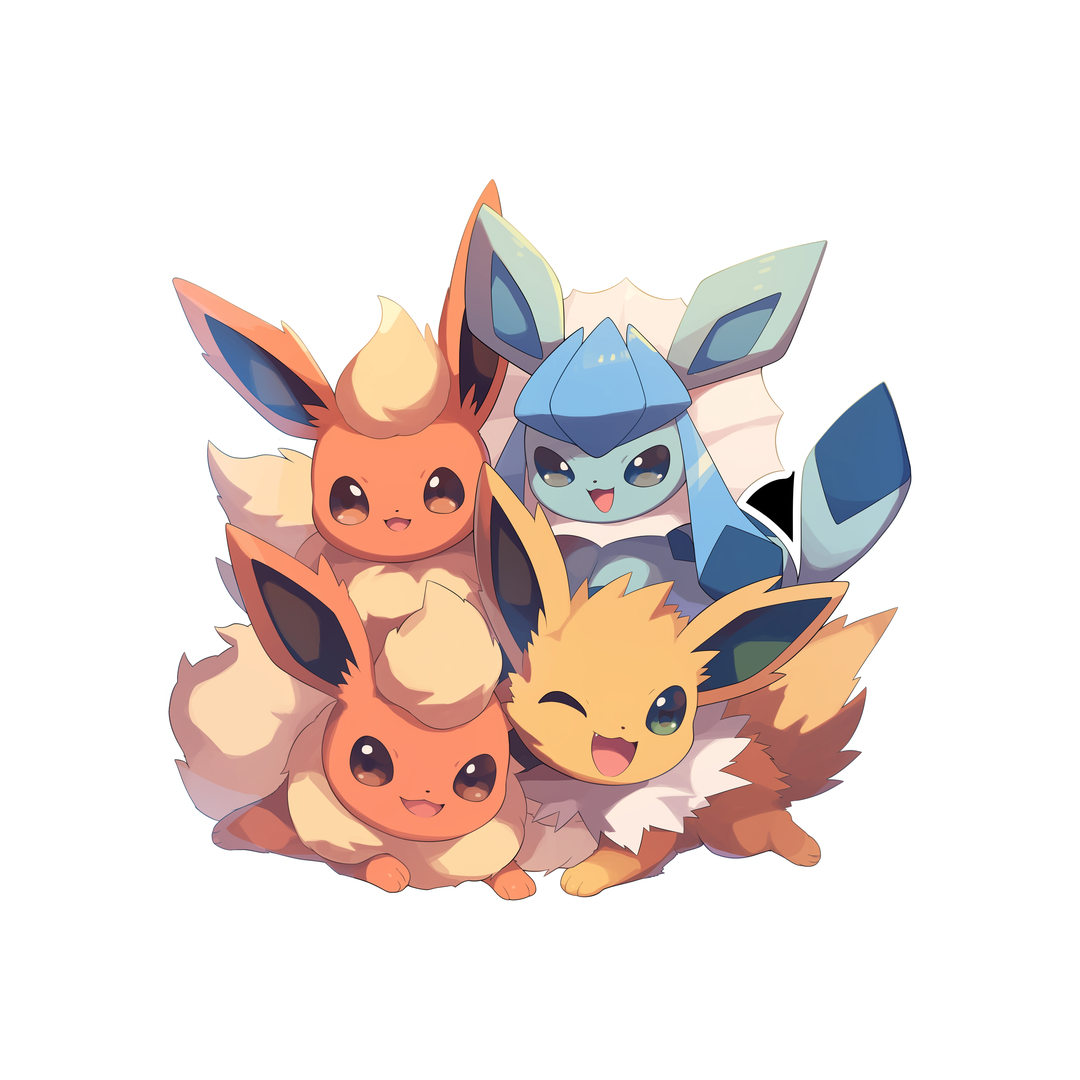 pokemon cute eeveelutions pals sticker