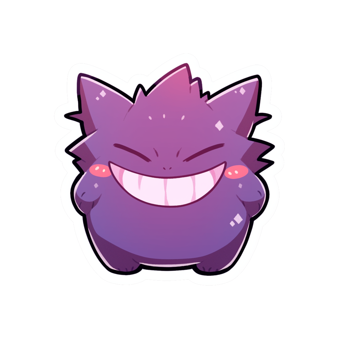 pokemon cute gengar sticker