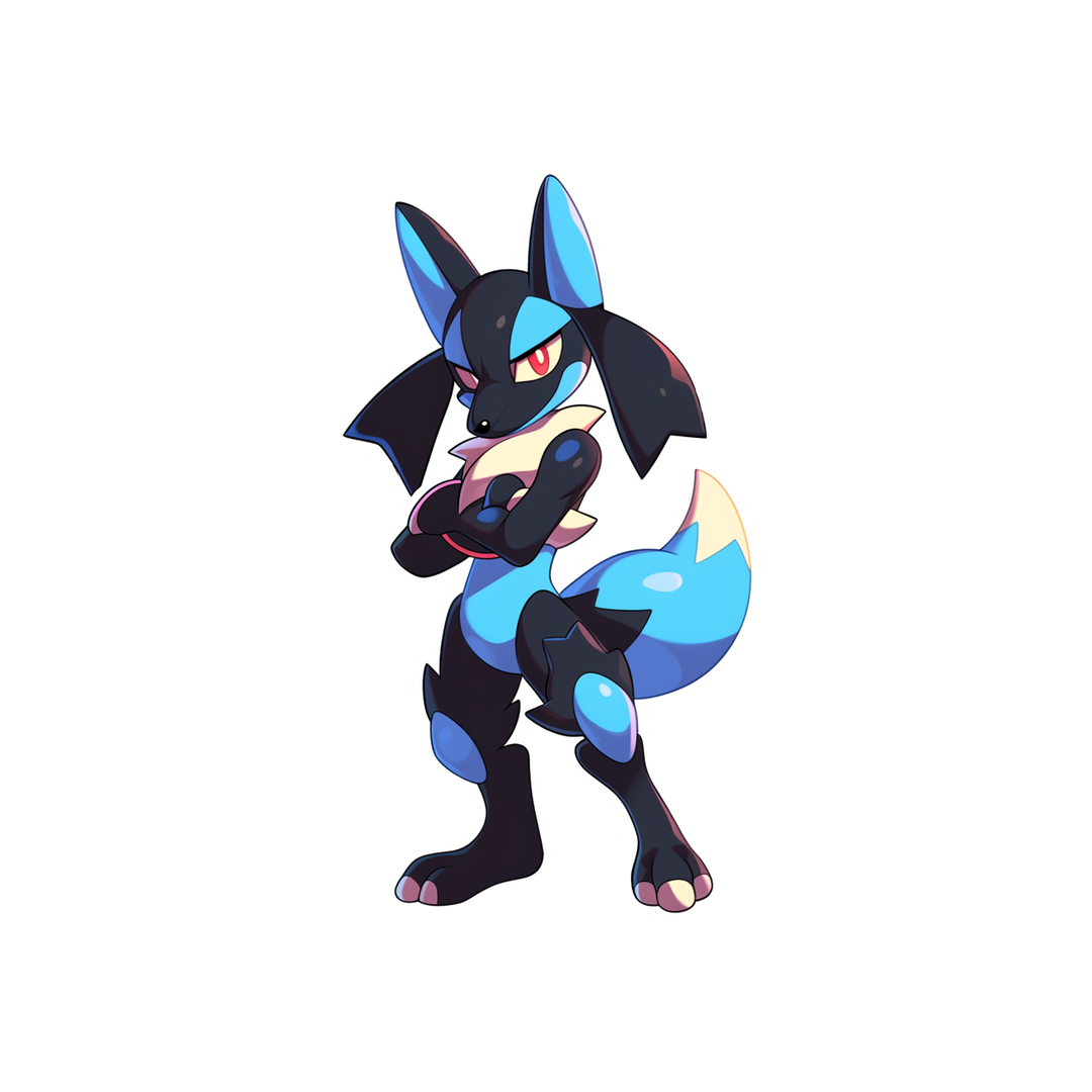 pokemon lucario aesthetic sticker