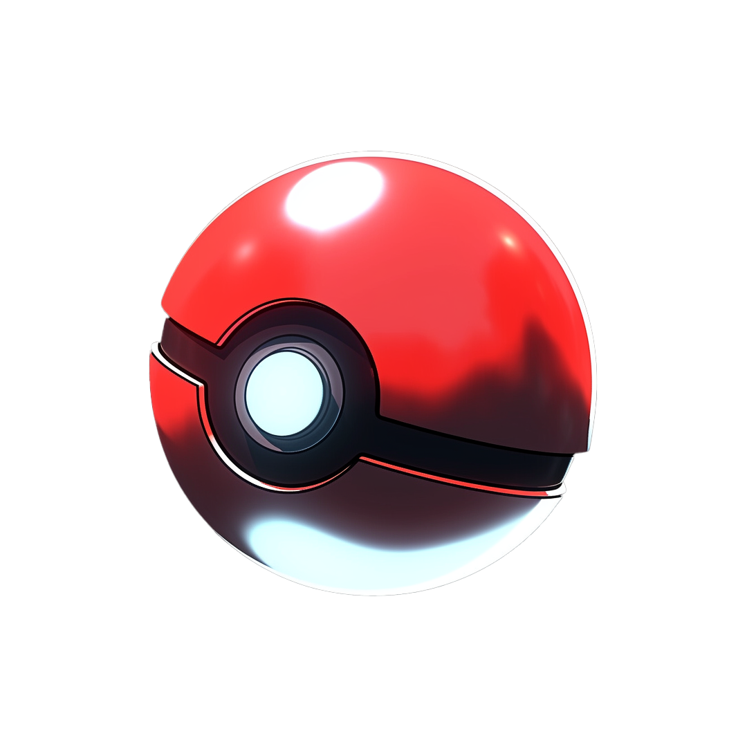 pokemon pokeball aesthetic sticker