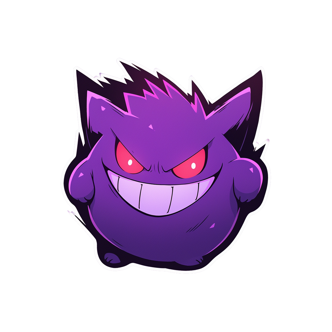 pokemon spooky funny gengar sticker