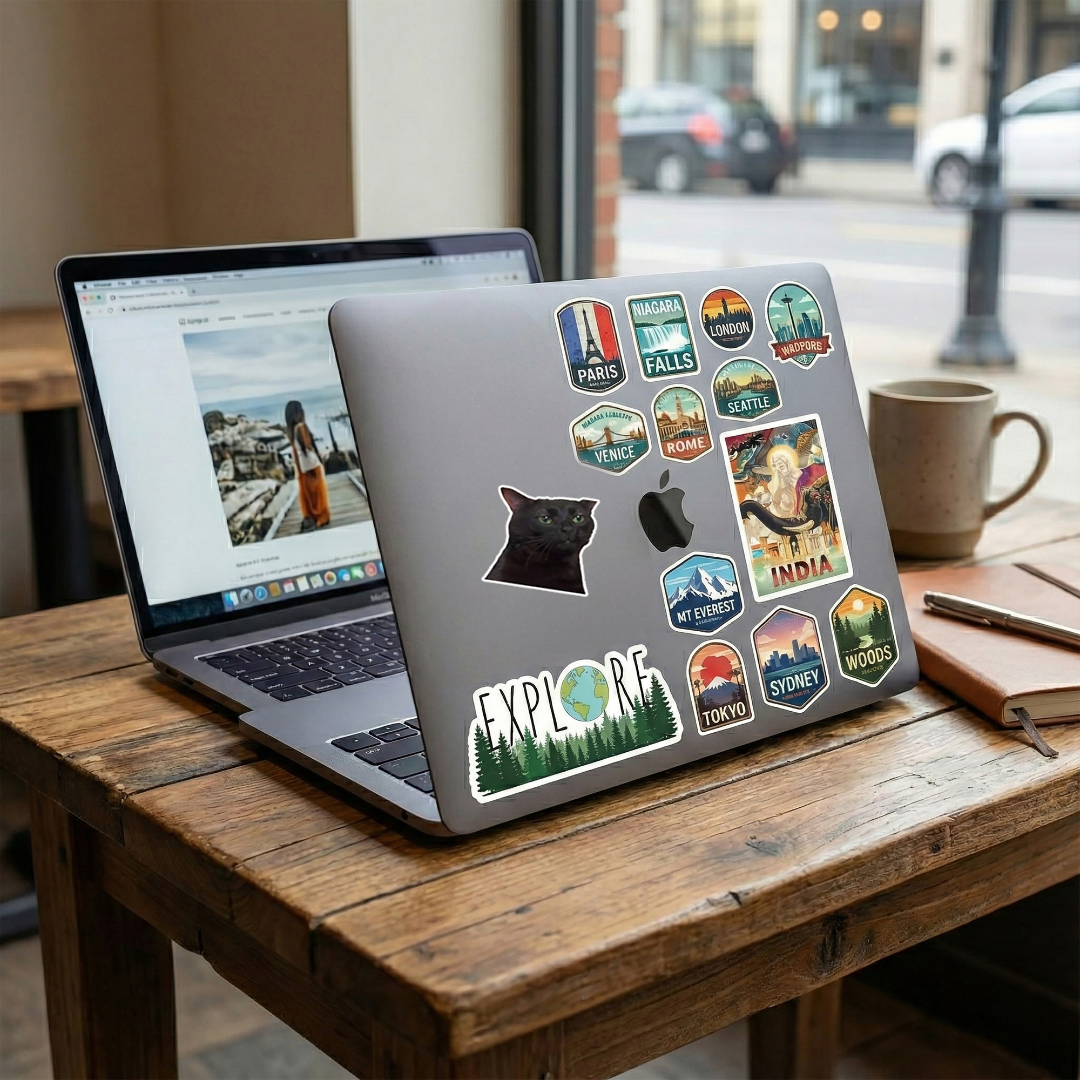 Black Cat Meme  Laptop  Mobile Stickers