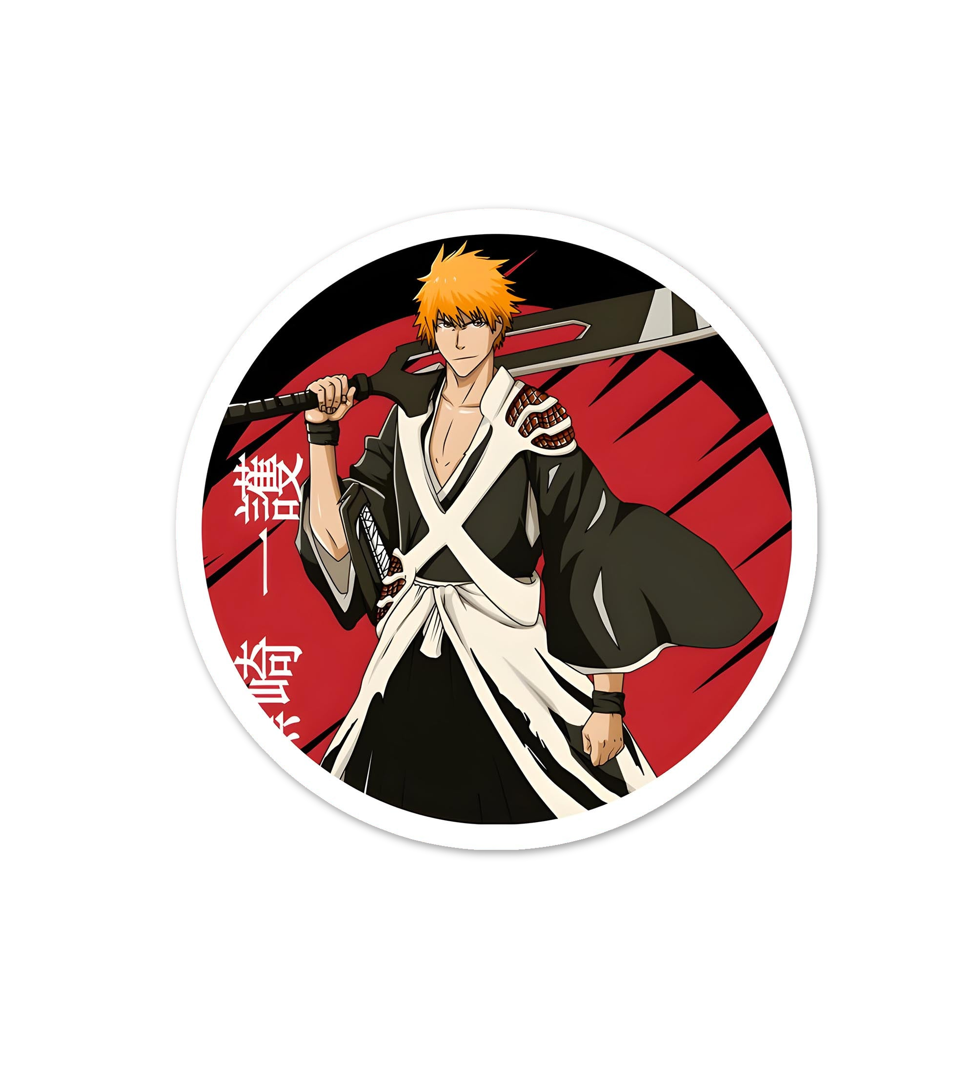 Bleach Circle Sticker   Laptop  Mobile Stickers