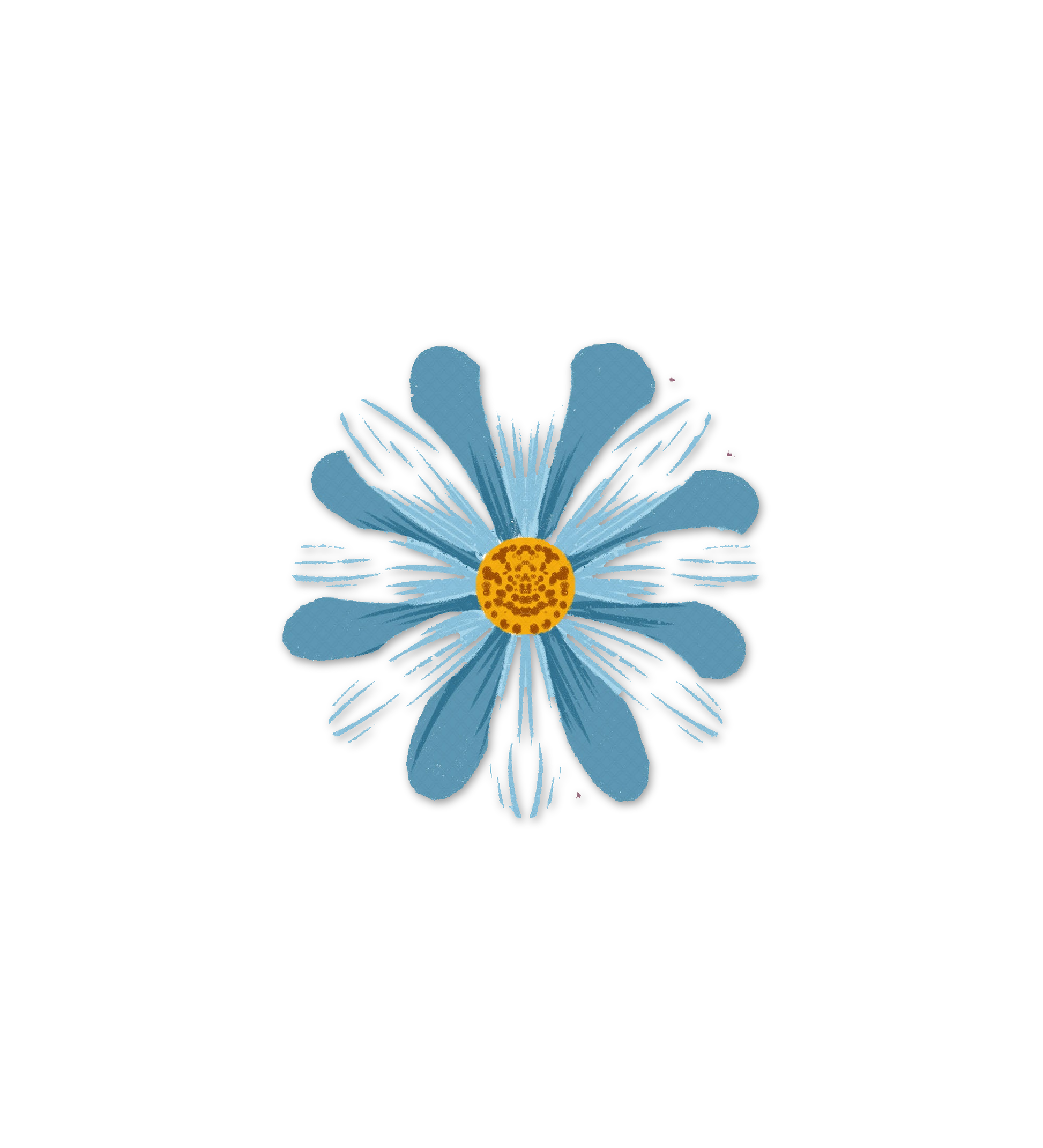 Blue Flower   Laptop  Mobile Stickers