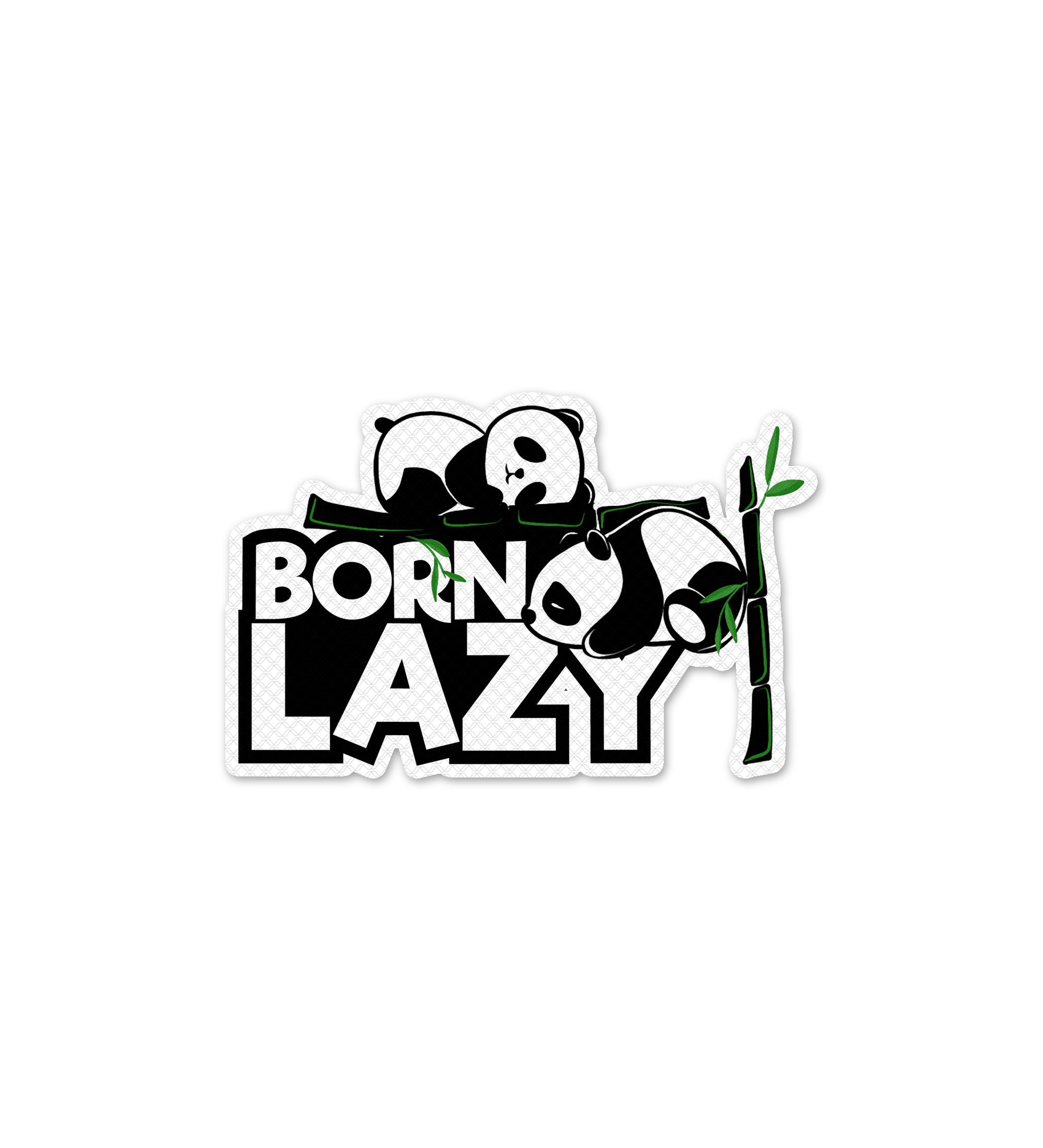 Born Lazy   Laptop  Mobile Stickers