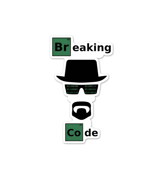 Breaking Code Programmer   Coding Sticker