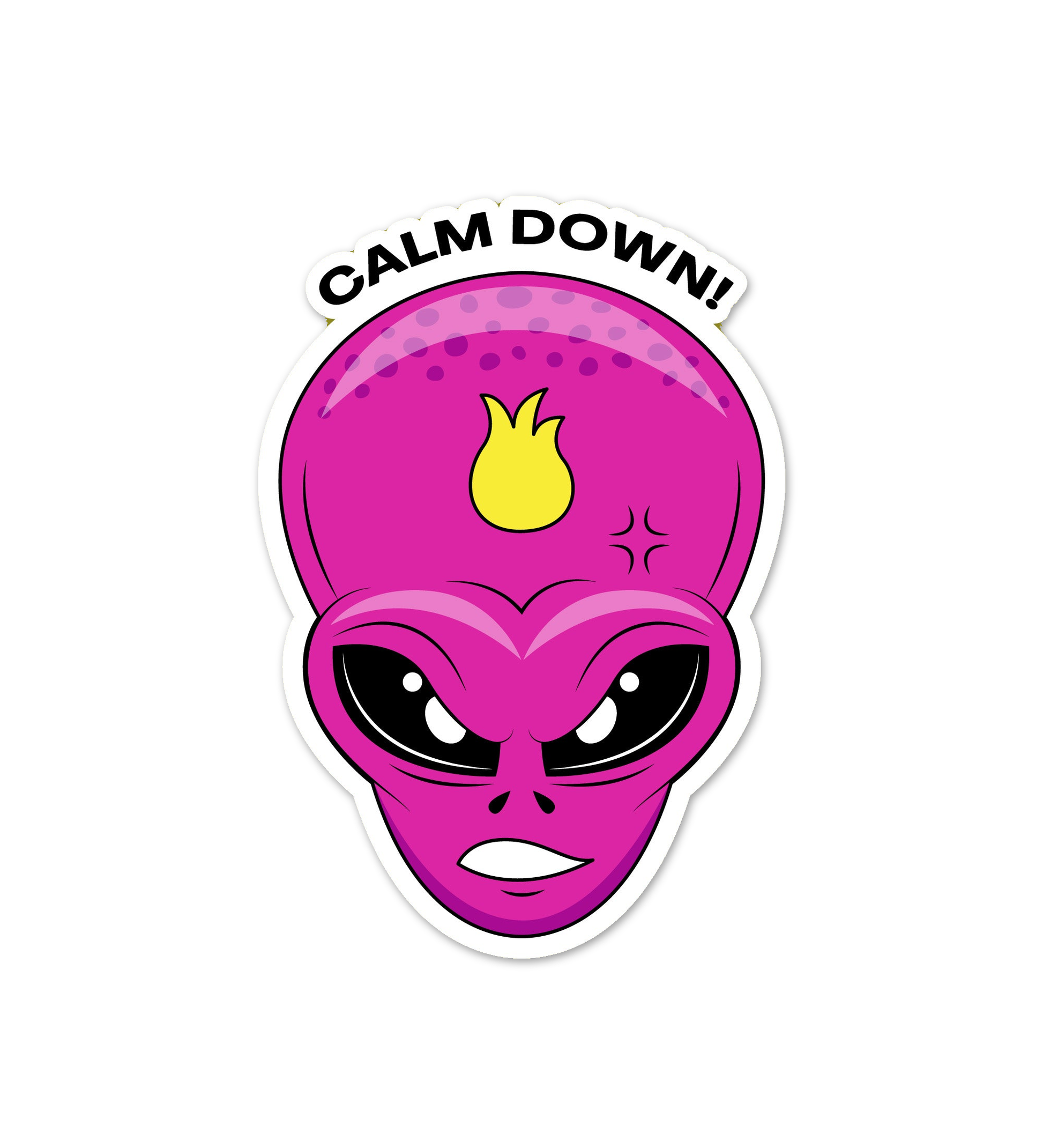 Calm Down Sticker