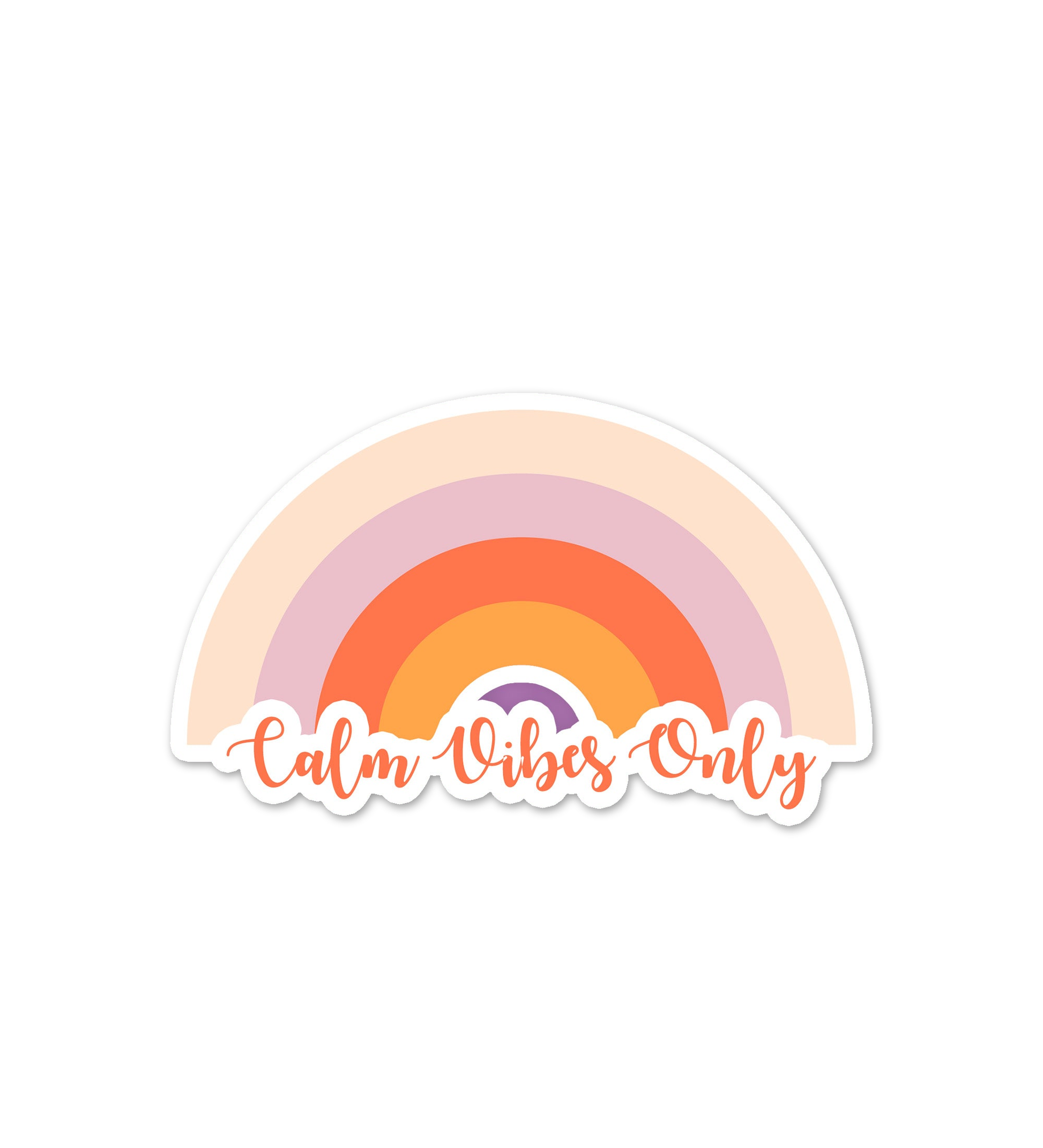 Calm Vibes Only  Mobile  Laptop Sticker