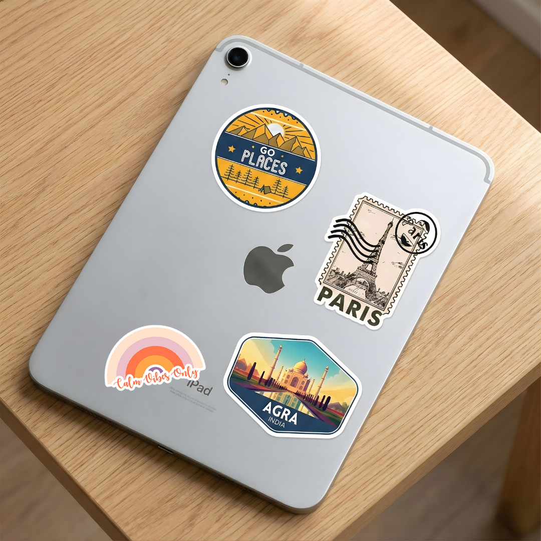 Calm Vibes Only  Mobile  Laptop Sticker