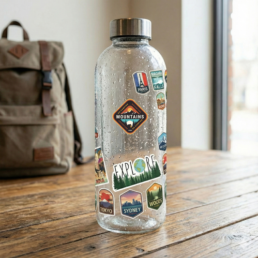 Camping On Mountains Sticker