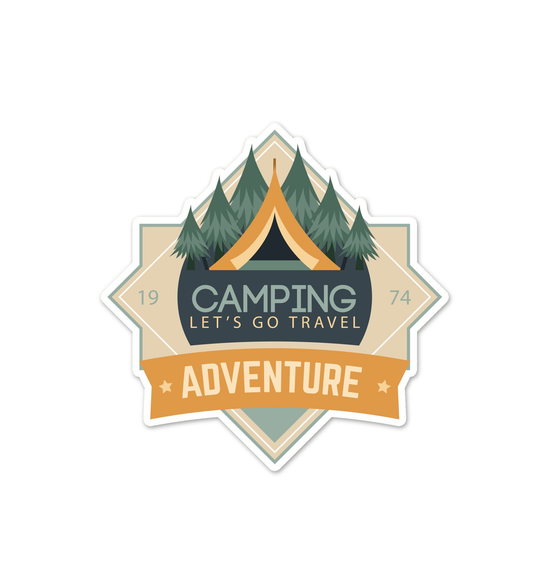 Camping Sticker