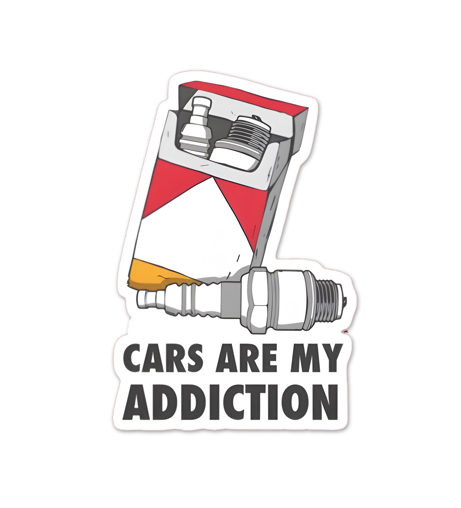 Cars Are My Addiction   Sticker