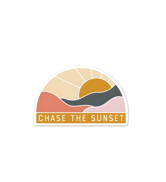 Chase The Sunset Sticker