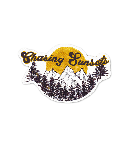 Chasing Sunsets   Laptop  Mobile Stickers