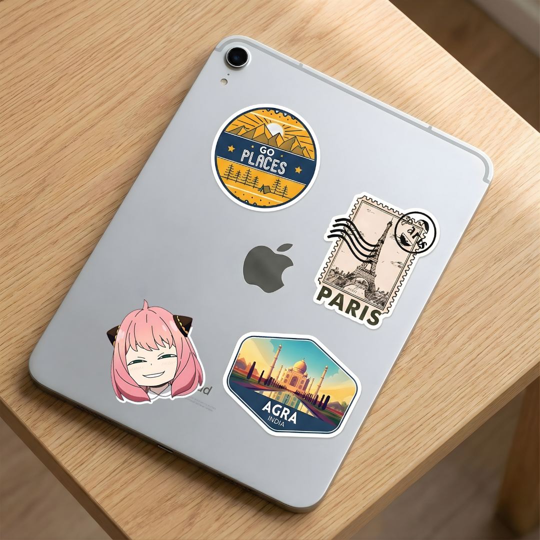 Anime Girl   King  Laptop  Mobile Stickers