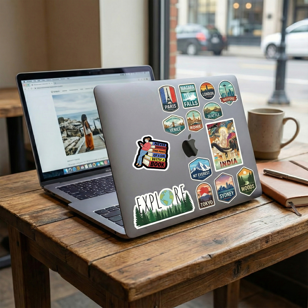 Never Underestimate  Laptop   Mobile Sticker