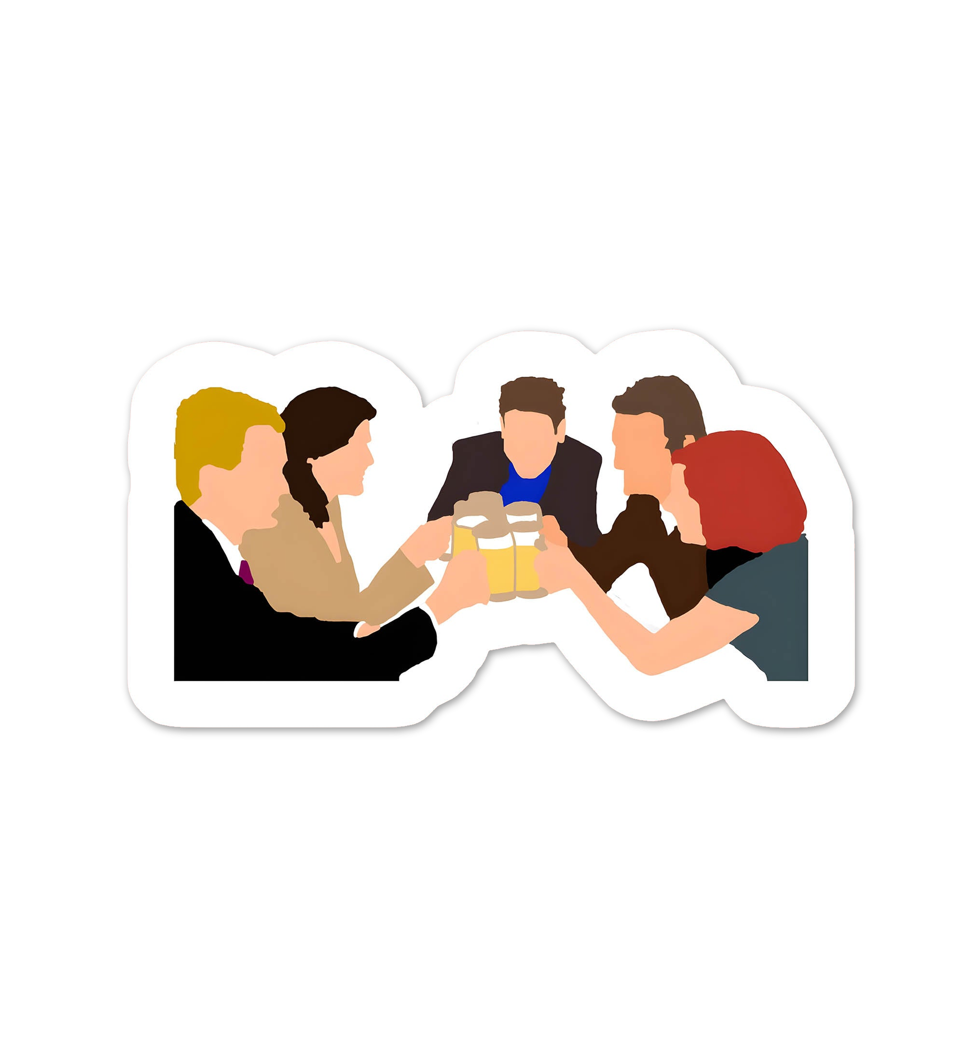 At The Bar   HIMYM   Laptop  Mobile Sticker