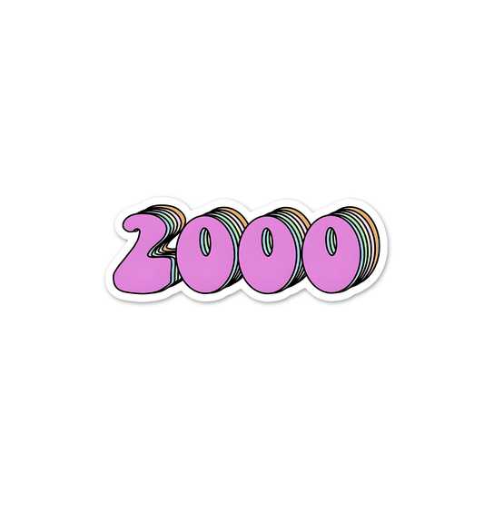 2000   Laptop  Mobile Stickers
