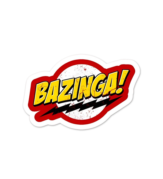 Bazinga  Big Bang Theory   Laptop  Mobile Sticker