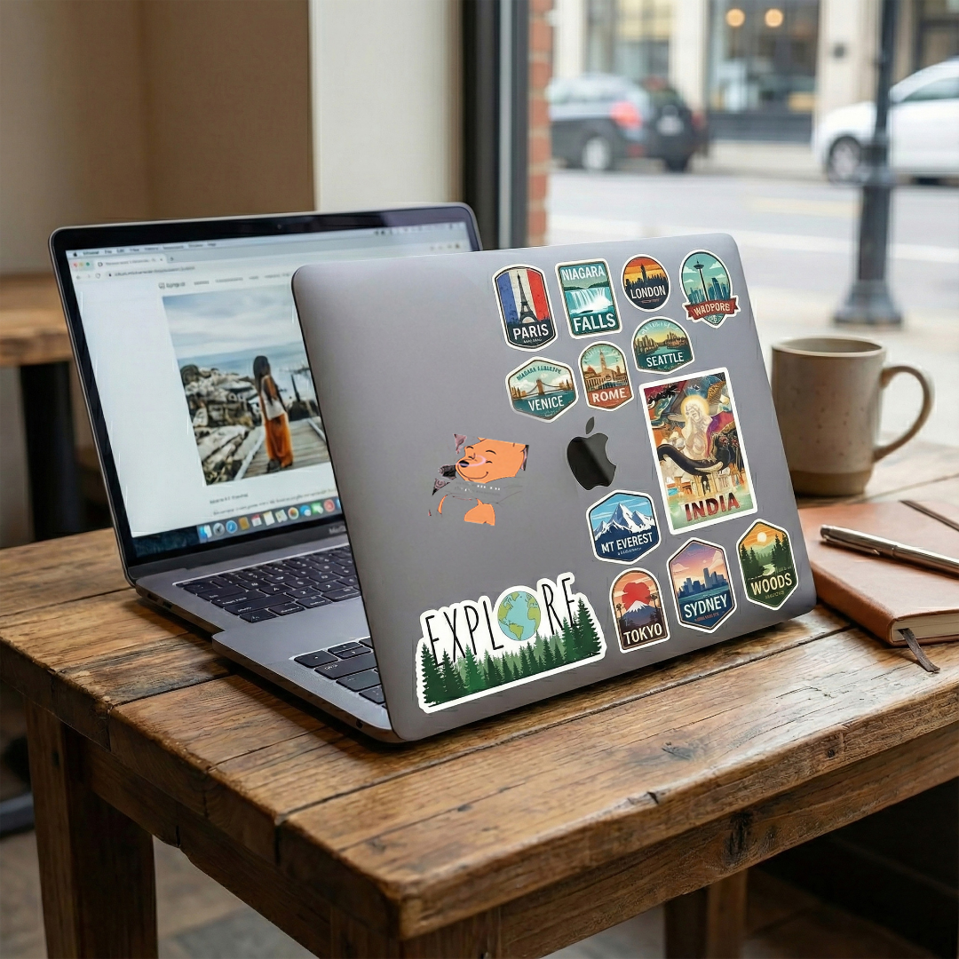 Bear Minimum  Laptop  Mobile Stickers