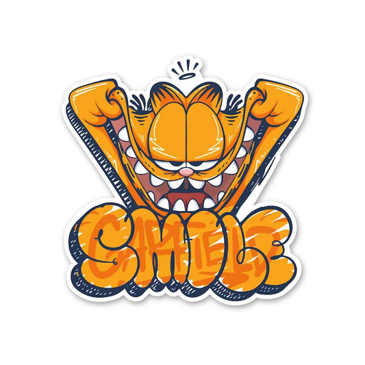 Manic Graffiti Smile Cat