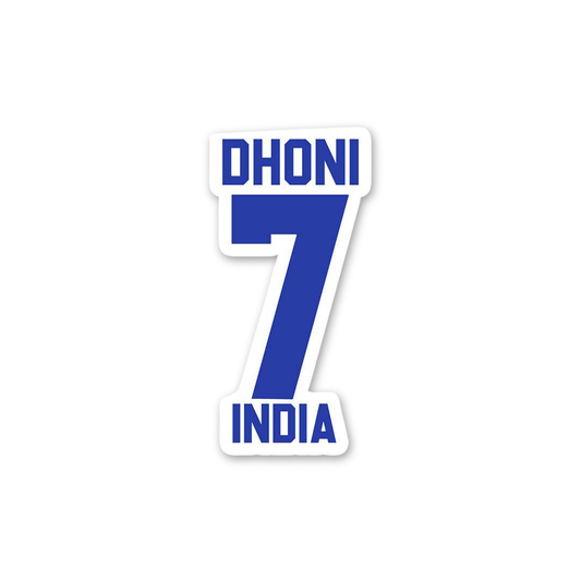 Dhoni 7 India Tribute